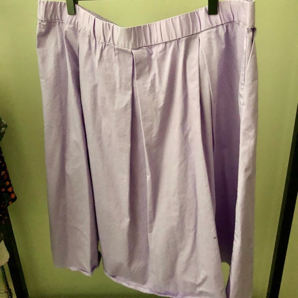 NWOT Eloquii Cotton Midi Skirt with Buttons - Picture 5 of 5